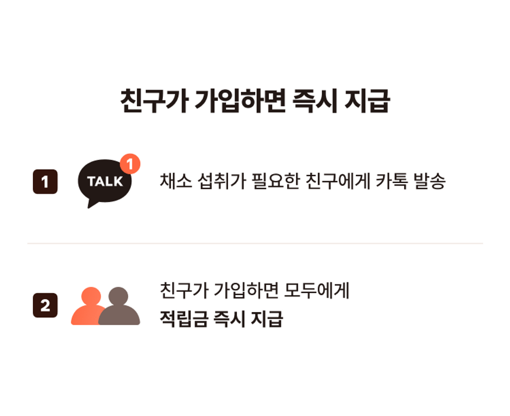 친구가 가입하면 즉시 지급